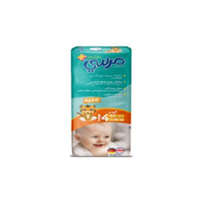 Merci-Baby Diaper Maxi Size22 Pcs 5packs with wet wipe