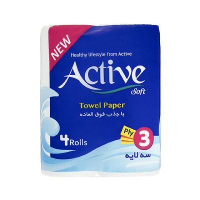 Active Paper Towel PTP 4 roll 9 packs 75 sheets*3 ply